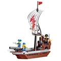 New DIY PIRATES Pirate ship Super Brave Enlighten Construction Brick Building Blocks Toy scale models playmobil