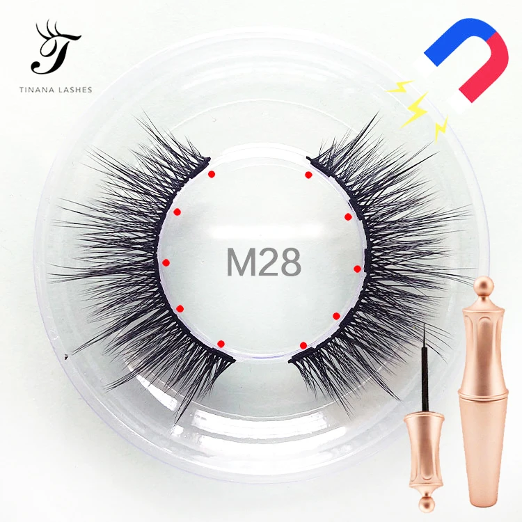 

magnetic eyelashes eyeliner emagnet lashes private label cosmetics dropshipping, Natural black
