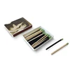 match sticks with orange white black yellow match tips white matches head