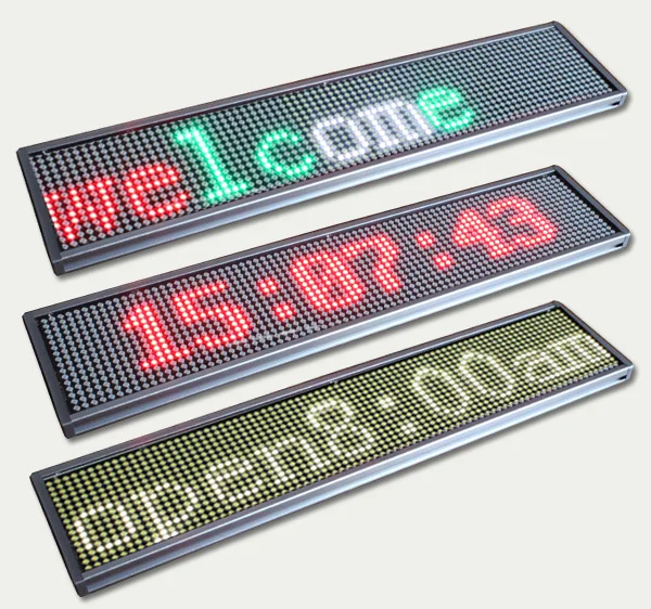 Flexible Led Scrolling Sign/shops Use Window Hang Colorful Mini ...