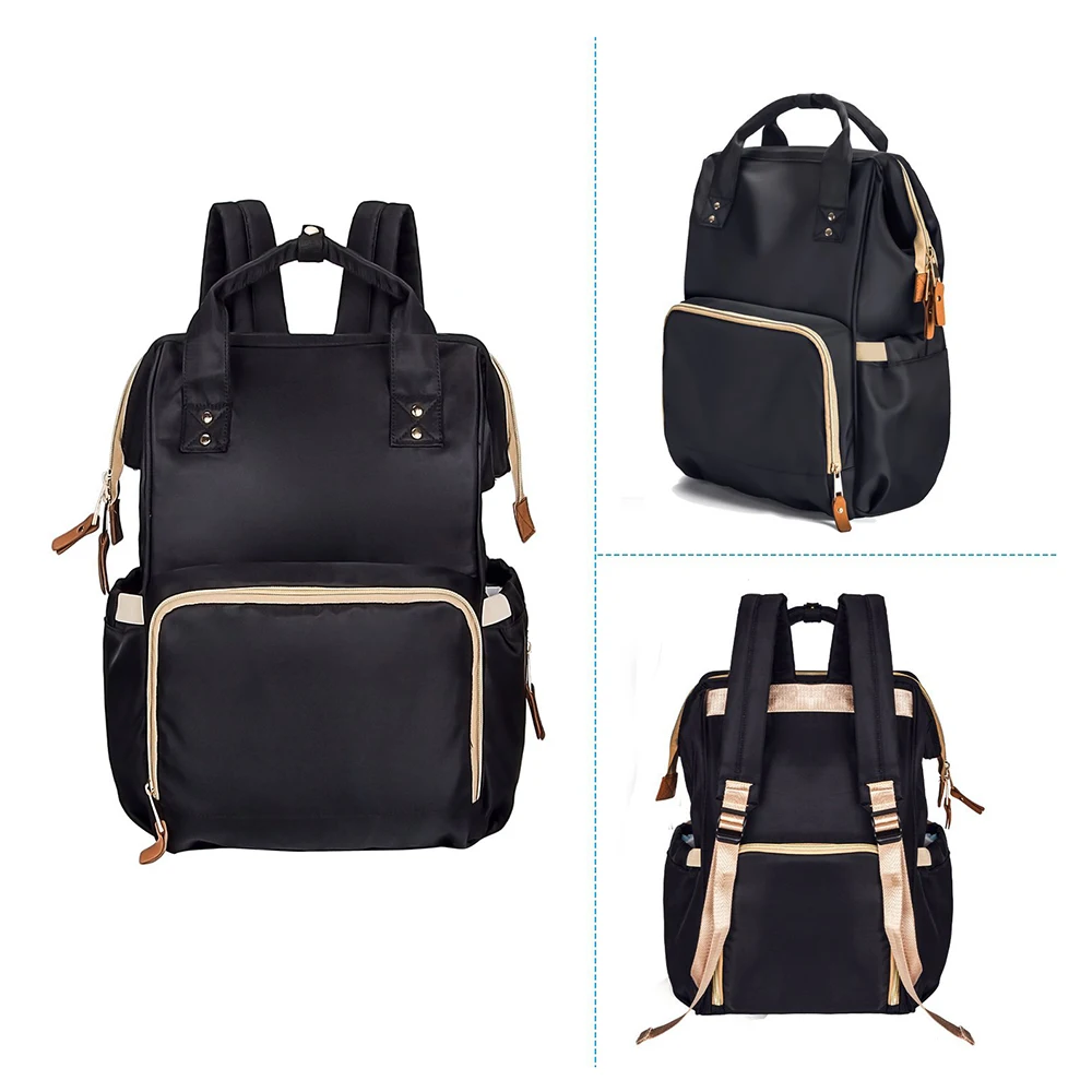 Factory wholesale fashion mummy bag waterproof nylon diaper bag backpack