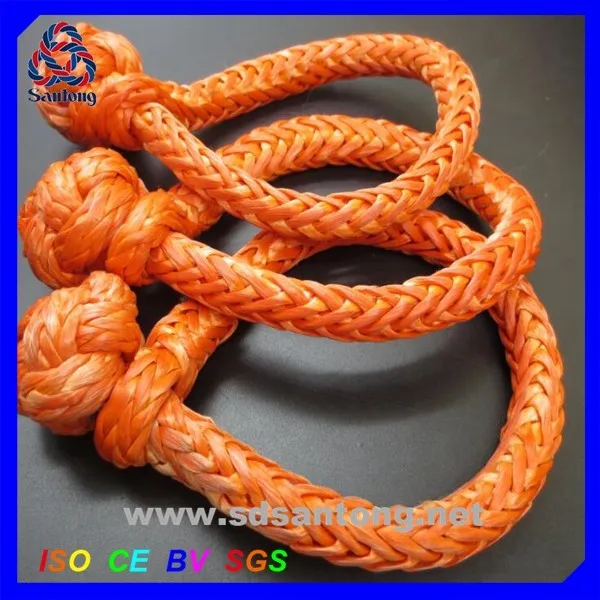 Factory Price Abrasion Resistance Synthetic Rope UHMWPE Soft Shackle
