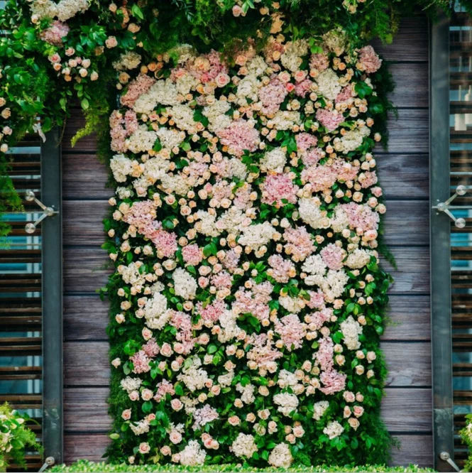 活动照片花墙樱花婚礼花背景