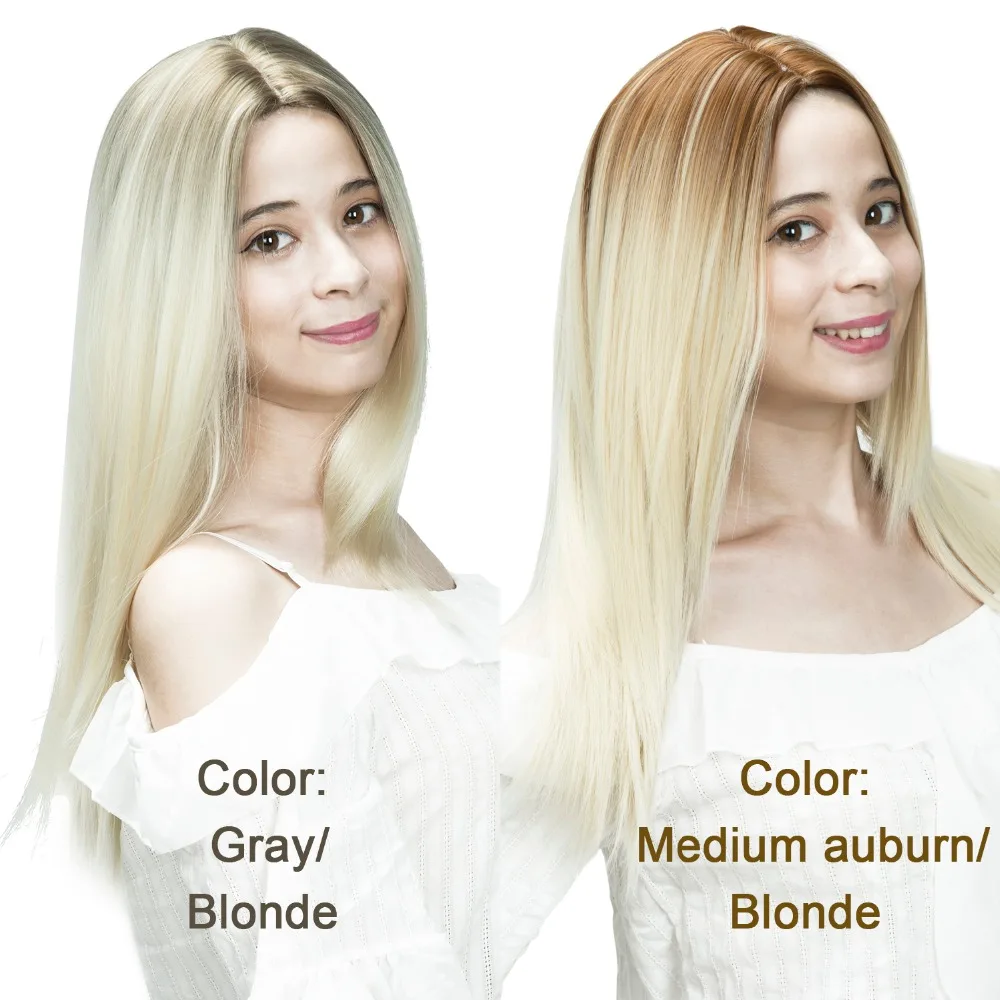 2019 Factory Price Dark Roots Two Tone Blonde Straight Human Hair Ombre Lace Front Wig 24inch Middle Part Buy Front Lace Wig Blonde Ombre Full Lace