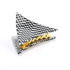 Certification factory hot selling acetate hair claws for women,black and white lattice pattern fashion hair claw clip wholesale