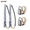 EURS hot sale headlight DRL Day running light white + yellow turn signal light 16led Crystal eye lamp scalable super bright