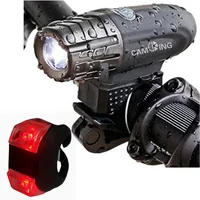 

Amazon Hot selling USB Rechargeable Bike Light Set,powerful lumens bicycle front light free tail light,LED Bike front Light