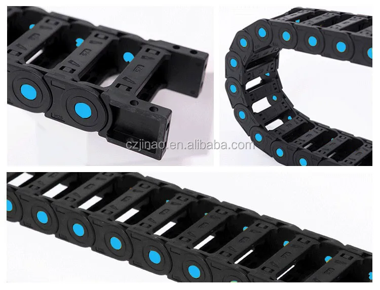 Plastic Cable Closed Drag Chain Wire Carrier For Automation Equipment ...