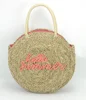 2019 hot selling handmade large tote round straw bag