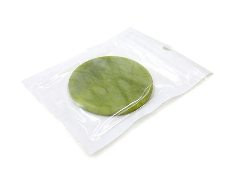 

Ready to ship natural jade stone eyelash glue tray Hot seller on Amazon, Green