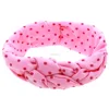 HAOXIE Fashion dot patten girl headband hair bows for wholesale/hair elastic band / Girls' Hair Decoration