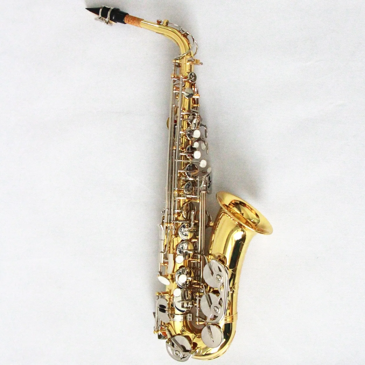 

High class woodwind instruments saxophone alto professional gold lacquer double color saxophone alto