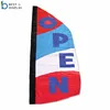 Custom display sign OPEN flag Single Sided or Double Red White Blue Print Polyester Welcome Flag