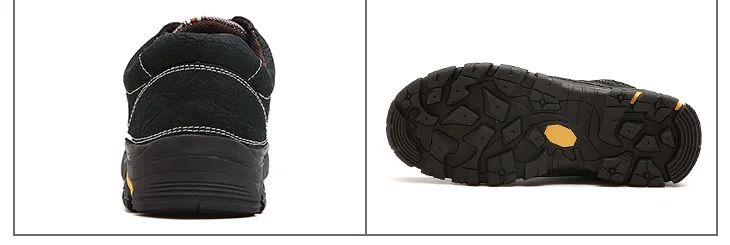 2018 Latest design wholesale custom hiking shoes black leather gym shoes  