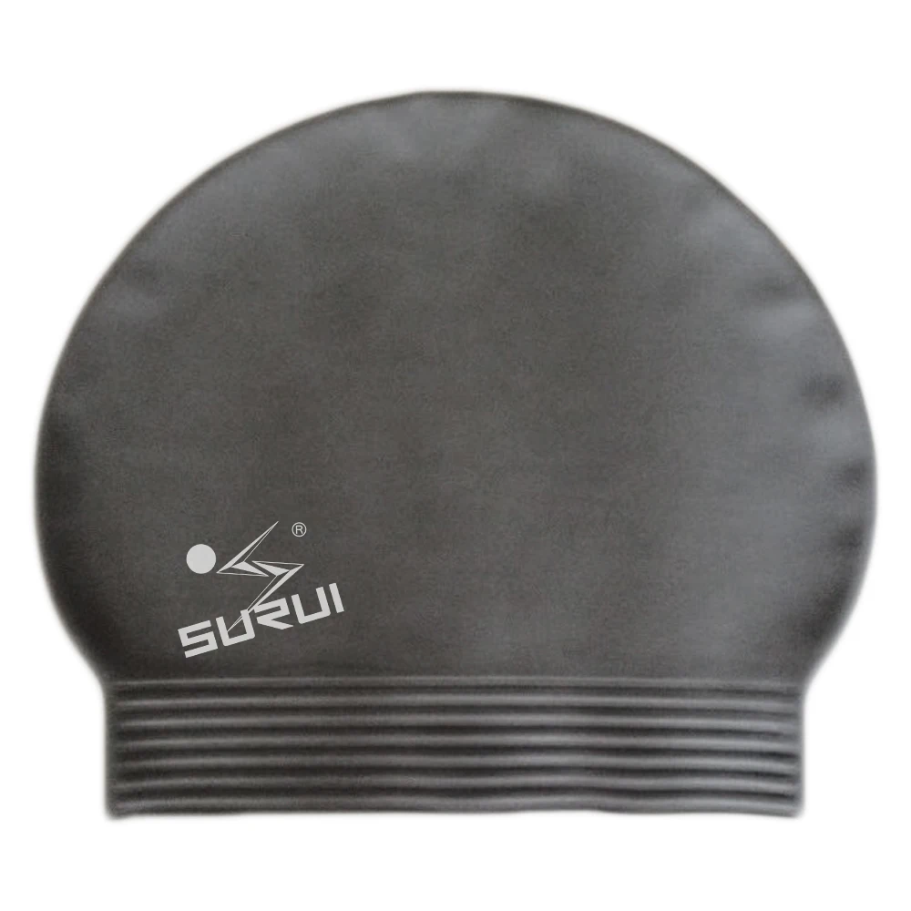 Promotional Summer Custom Logo waterproof Pu coating trendy polyester Swimming Caps