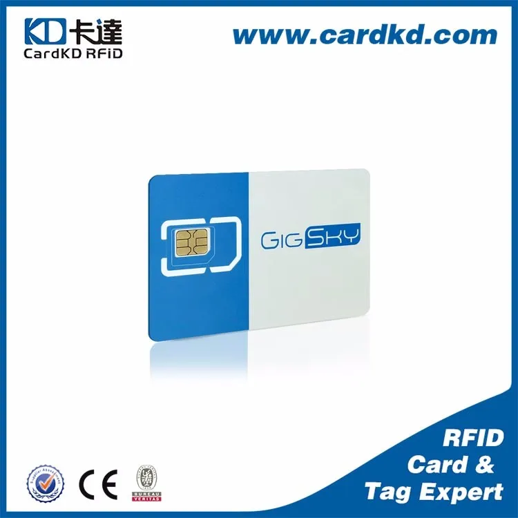 plastic 4g usim card for telecom card