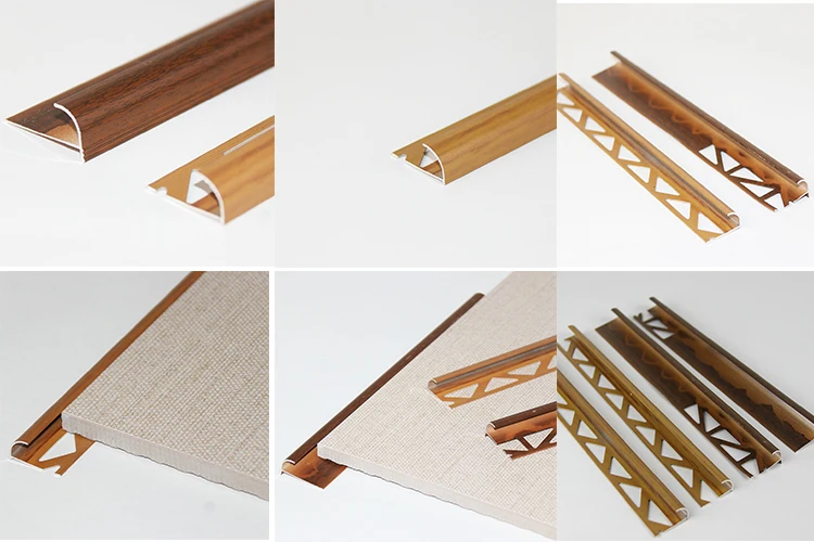 Aluminium Flexible Floor Trim Curved Floor Tile Edge Trim For