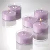 Scented Clear Cup Tealight Candles - 50 per pack,Burn 8 Hours