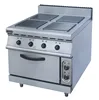 Commercial electric range cooker with 4,6,8 burner electric square hot plate with oven