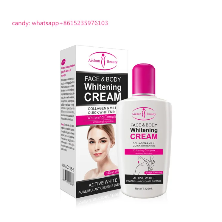 

Skin care product Face and body care lotion for black skin beauty whitening cream