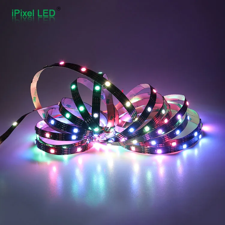 30 LED 5050 SMD White PCB WS2813 Individually Addressable Digital RGB LED Light Strip Waterproof 4 pins