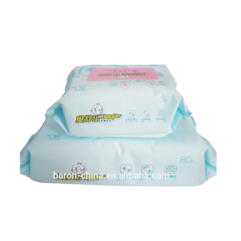 

Besuper K0224 100% Biodegradable Cotton Baby Wipes Natural Organic Water Baby Wipes Manufacturer