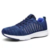 Spring and autumn comfortable warm running shoes for men flying woven walking sport shoes