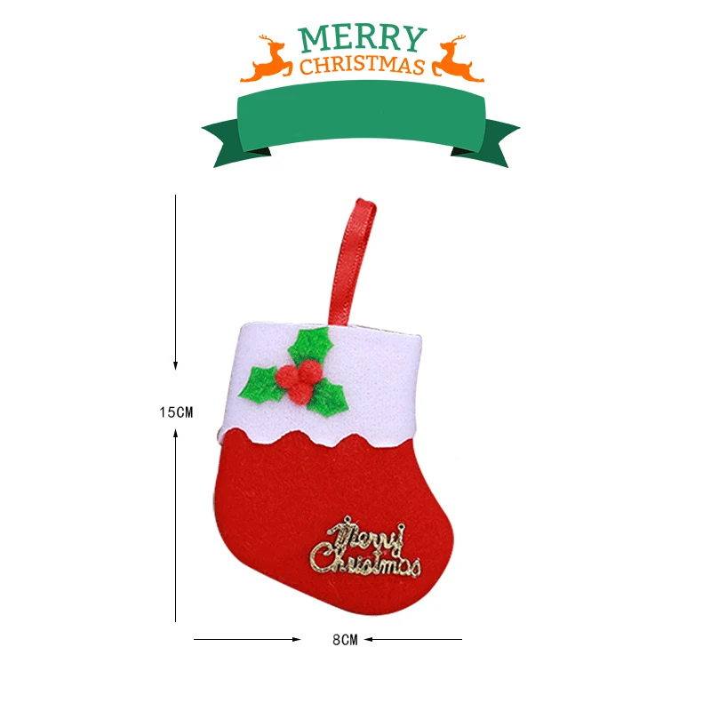 Made In China Small Boots Christmas Tree Pendant Mini Christmas Socks Wholesale New Christmas Decorations