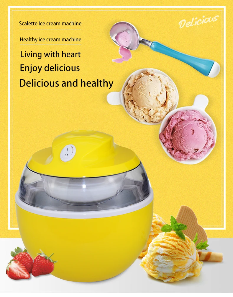 Home Mini Electric Ice Cream Maker/machine Buy Mini Ice Cream Maker