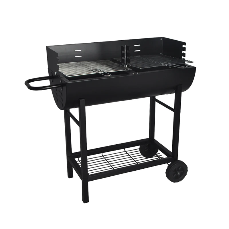 SEJR High Quality Heavy Duty Portable Charcoal BBQ Grills With Wheels 114X43.5X91cm