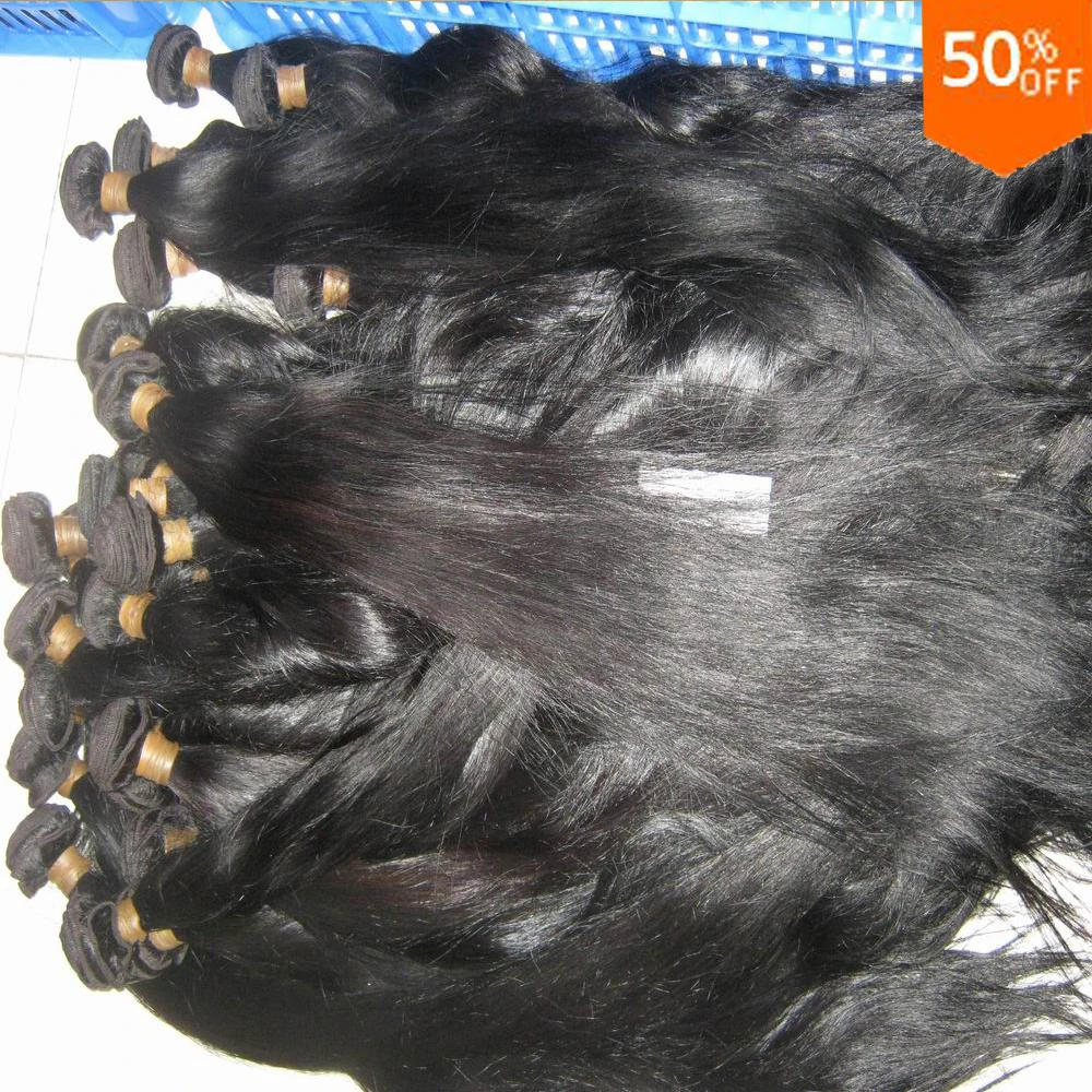 

Silky Extensions Straight Brazilian virgin Remy hair bulk 20pcs/lot African Weave Market
