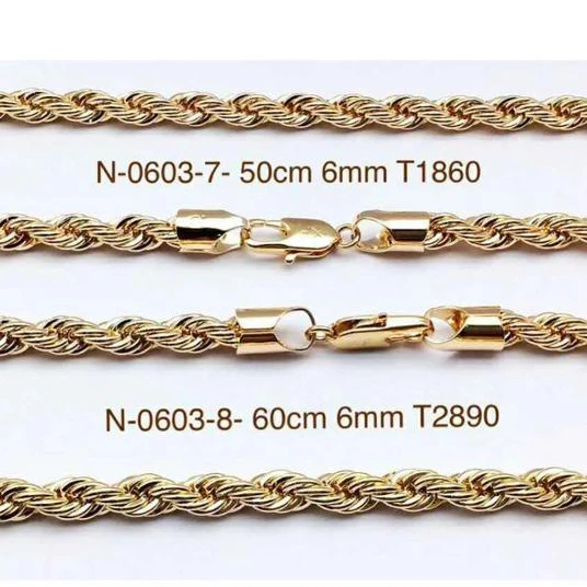 

41576 Xuping multi Jewelry Fashion Gold Plated new rope chain necklace