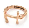 Sisters Ring, Anchor Ring, Promise Ring for Sister Sister Stay Strong Engraved on Inside