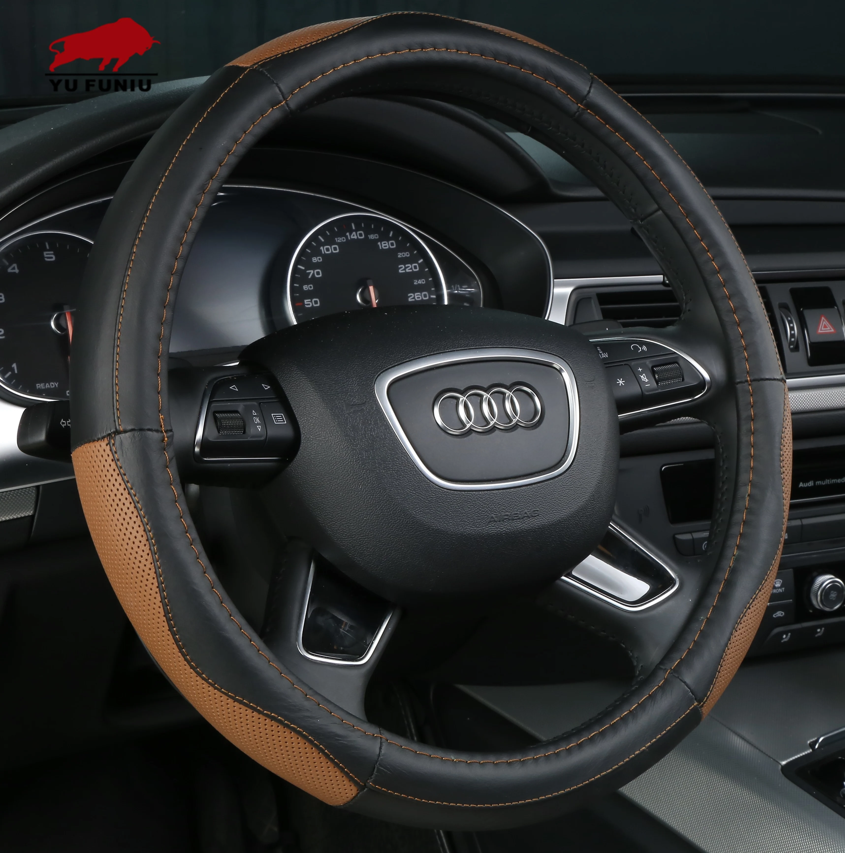 
Lixian Universal Breathable Anti-slip Protector Genuine Leather car wheel cover 