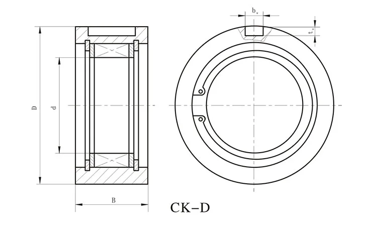 CK-D One Way Needle Bearing with high load bearing capacity