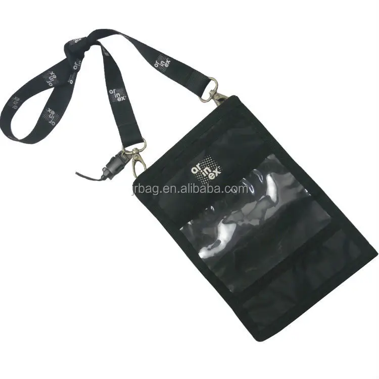 

OEM ODM Factory Reusable Polyester Neck Bags ID Card Holder For Business