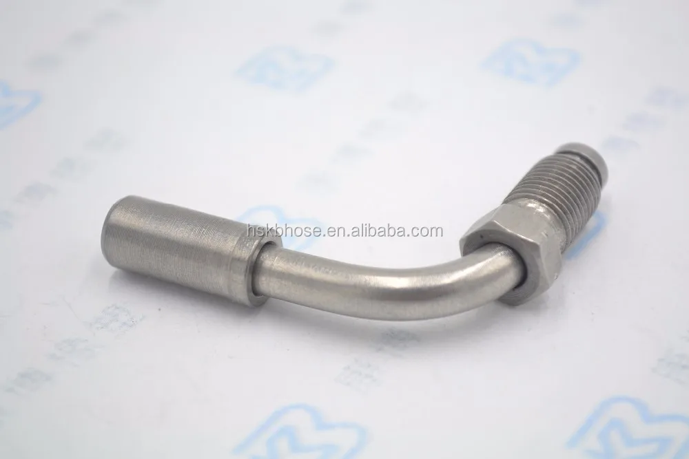 An3 3an 3/8 24 Unf Male 90deg Stainless Steel Brake Fittings For 1/8