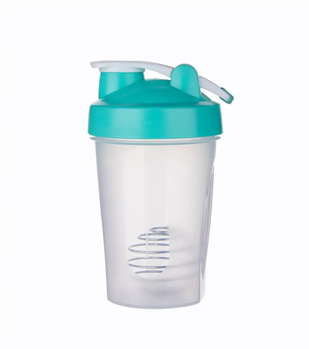 

New Design BPA free 400ML 600ML plastic protein powder shakers plastic water bottle , sports water bottle with metal ball, Customized color