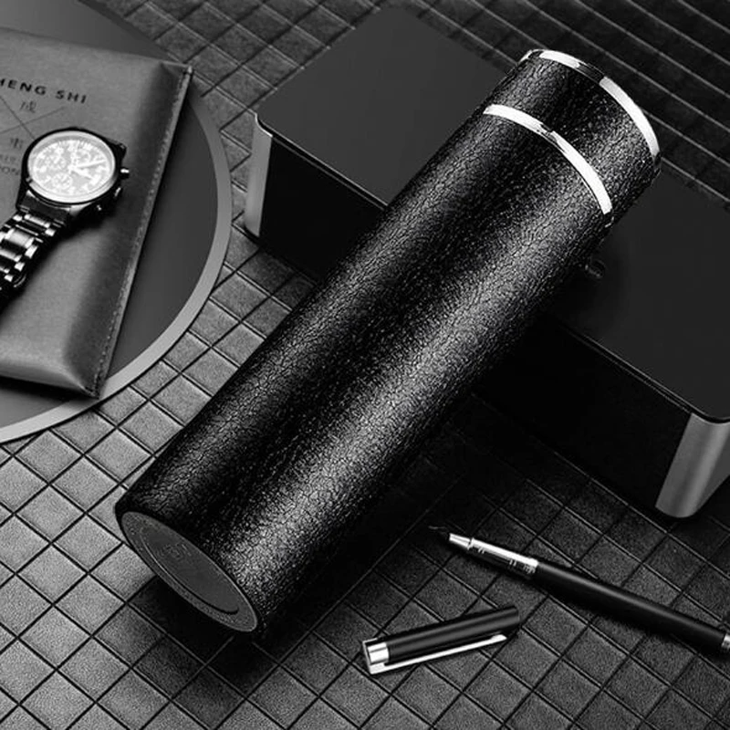 

Customized Logo Box Packing Gift Life 500 ml Double Wall Insulated Vacuum Cup 304 Stainless Steel Vacuum Flask, Optional