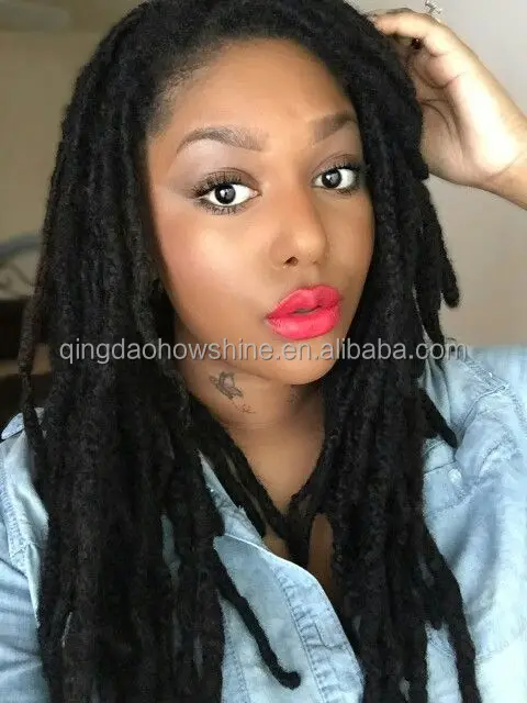 

100% brazilian hair dreadlocks wig lace front wig