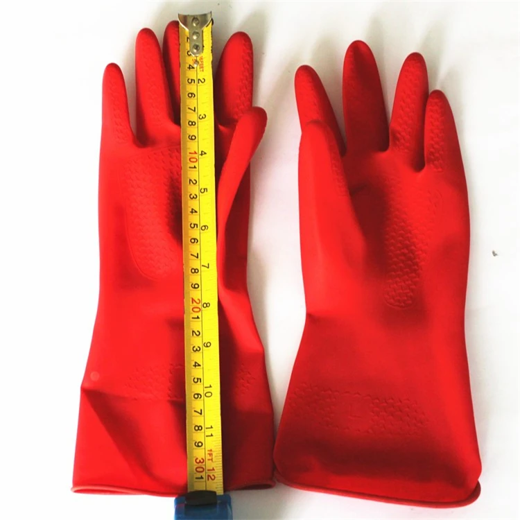 Brand Mhr Ce/iso Colorful Household Latex Gloves / Rubber Cleaning