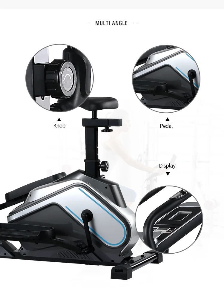 hot sales self generate magnetic upright elliptical bicycle