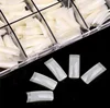 500Pcs/Box False Nail Clear Natural White Half Cover French Nail Tips U-shape Acrylic UV Gel Manicure False Nails Art Tips