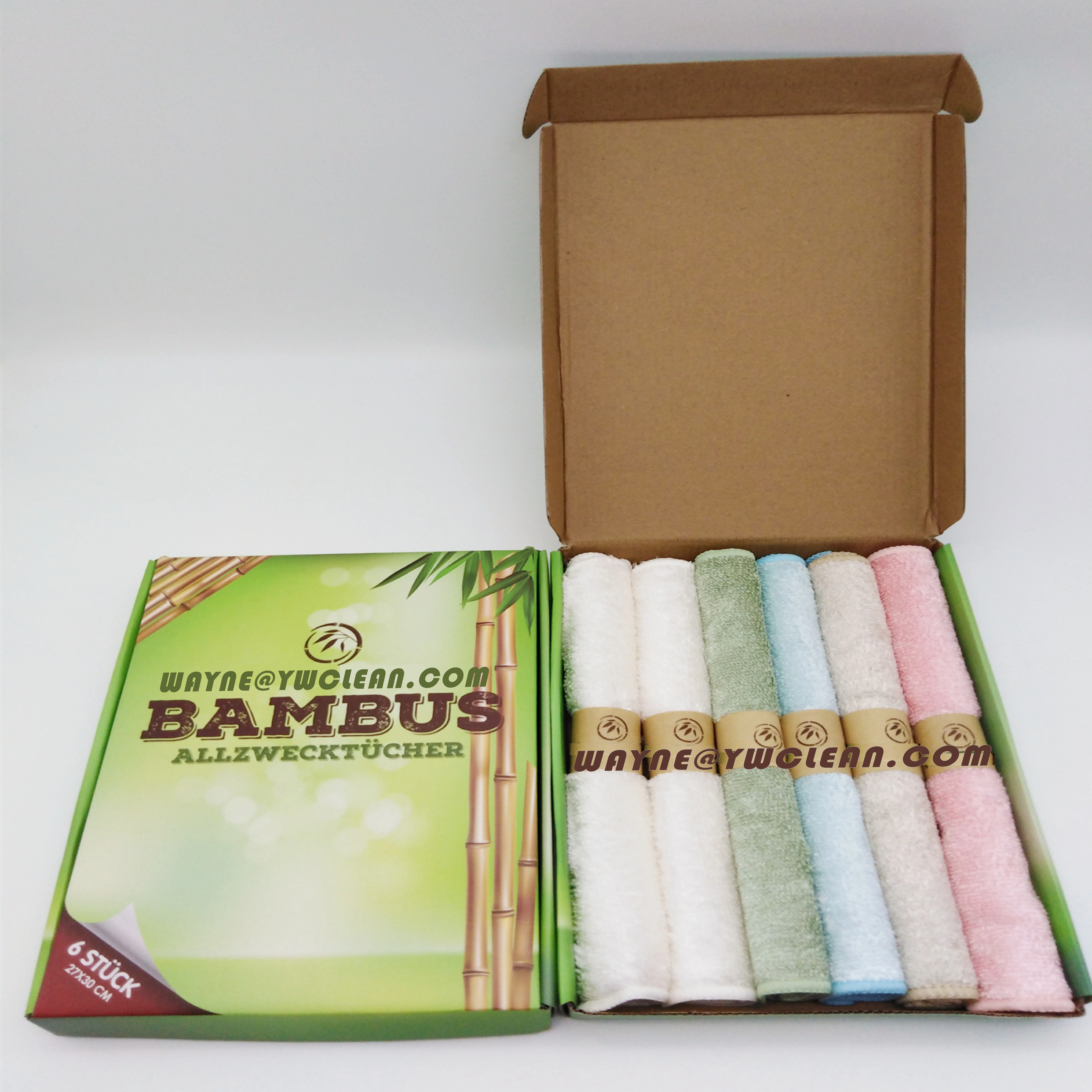 

17 * 23cm Microfiber Nano Bamboo Fiber Dish Cleaning Cloth/Towel, White