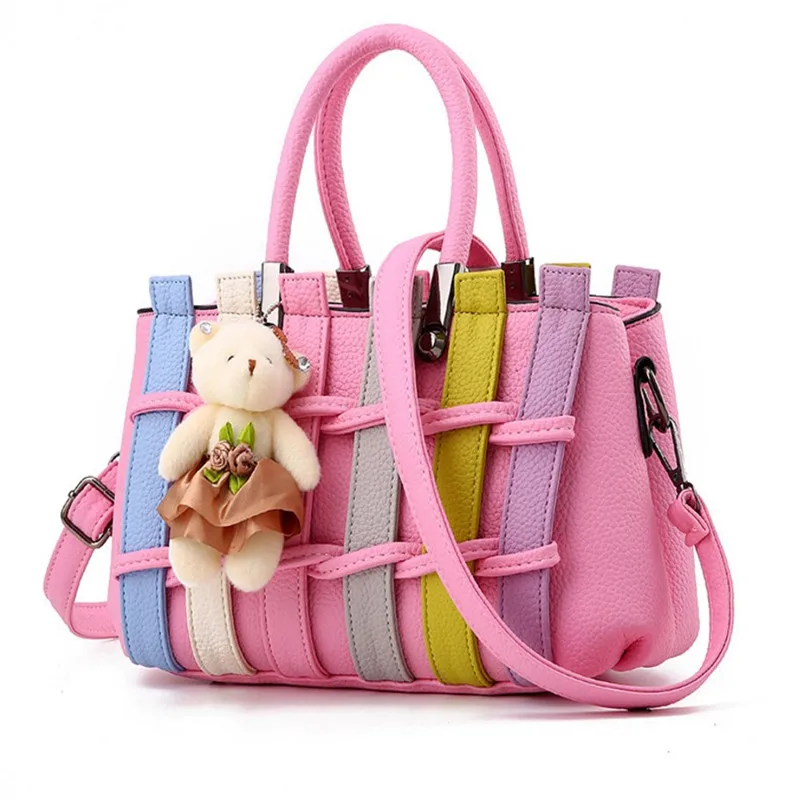 

The new summer handbag woven with a single shoulder bag colorful handbags, Dark grey / dark pink / purple / pink / grey / black / navy blue