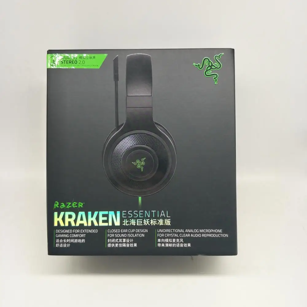 

Razer Kraken essential 3.5mm Analog Noise Isolating Over-Ear gaming headset