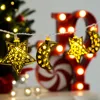 Metal Moon and Star Frame String Light Decorative Moon Light For Ramadan Decoration
