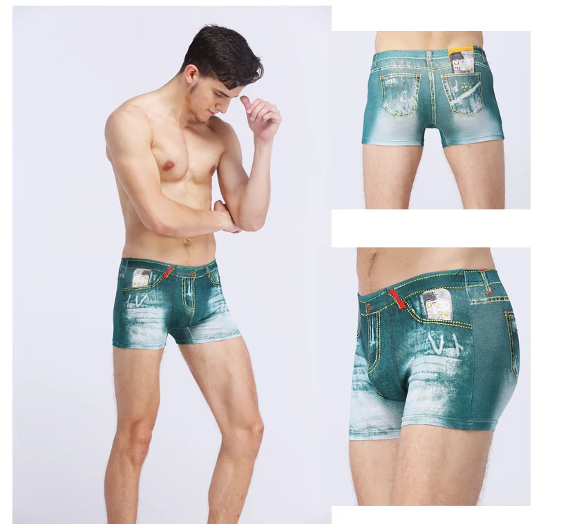 In Stock Cheapest Men Seamless Boxers Cowboy Style Seamtrace
