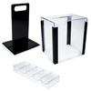 1000PC Chip Fill Capacity Acrylic Portable Poker Chip Case
