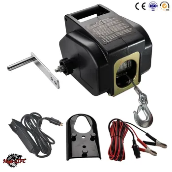 12v Boat Winch 3000lbs Portable Electric Boat Anchor Winch P3000-2b ...